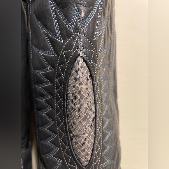 Vintage leather heeled acme western boots - Picture 6 of 8